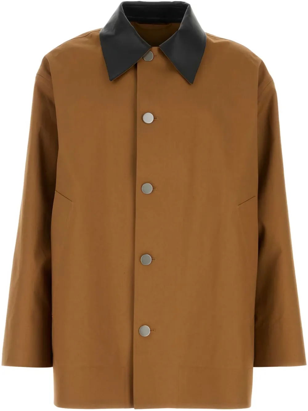 Jil Sander sobrecamisa de algodón | marrón | Image 1