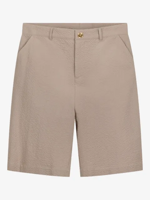 Versace Kids textured high-waisted shorts