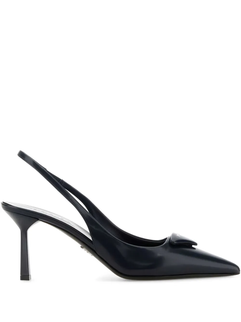 Prada Slingback pumps met logo Blauw