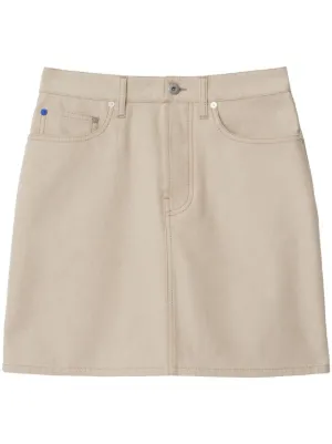 Burberry ミニスカート | ホワイト | FARFETCH JP