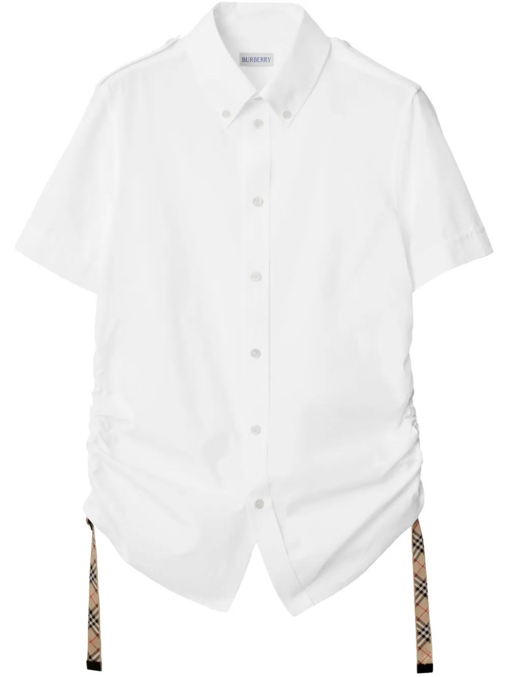 Burberry ruched-detailing shirt | White | Image 1