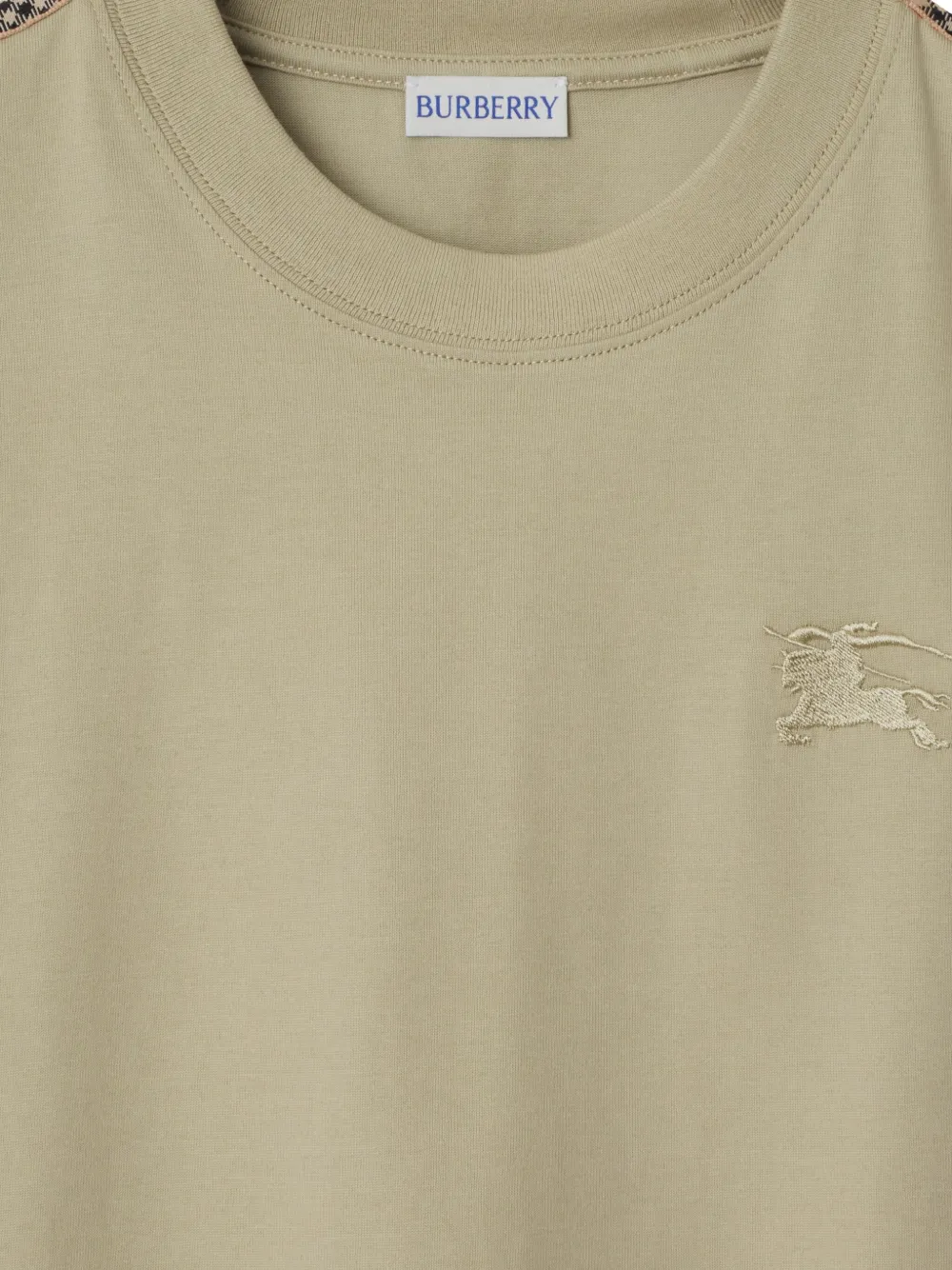 Burberry logo-embroidered T-shirt - Beige