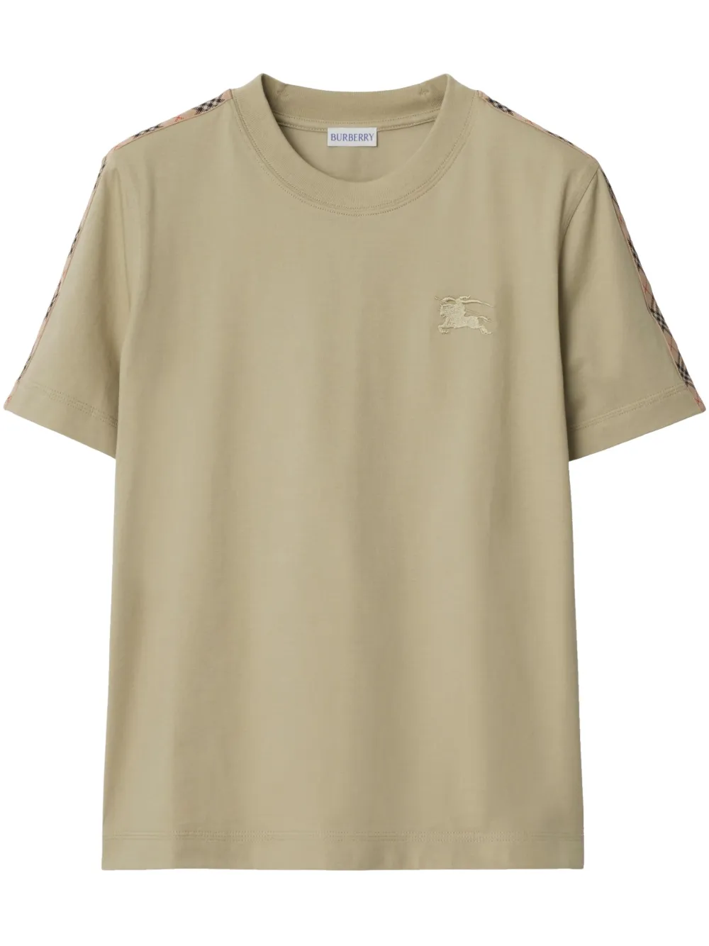 Burberry T-shirt met geborduurd logo Beige