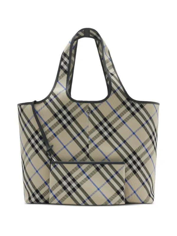 Burberry Medium Check Tote Bag | Neutrals | FARFETCH