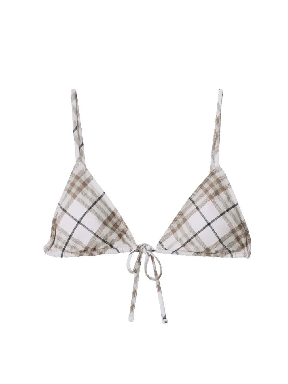 Burberry Geruite bikinitop Beige