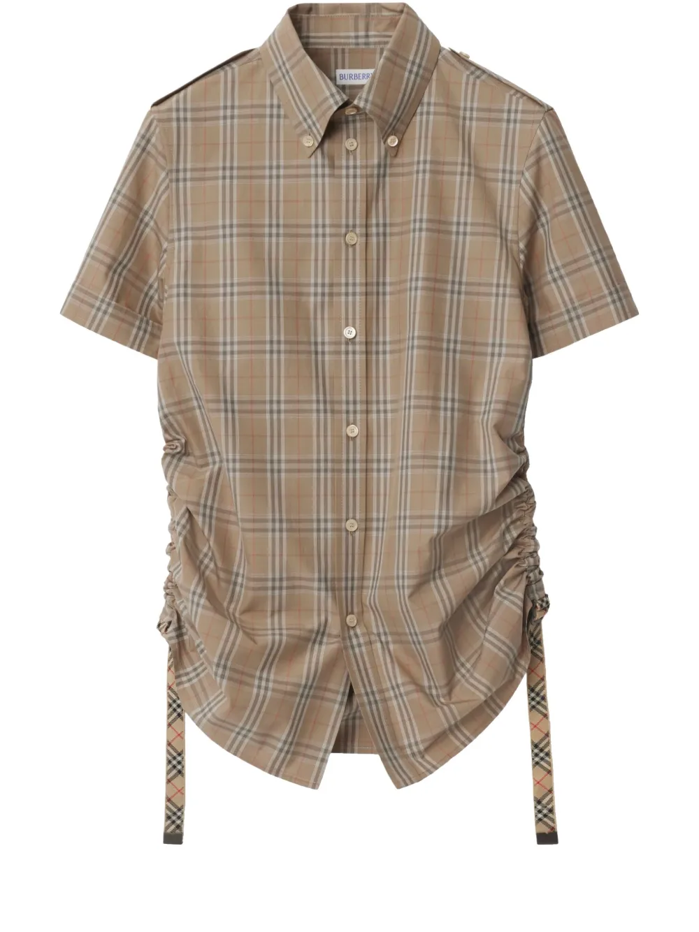 Burberry Slim-fit Check Cotton Shirt In Neutrals