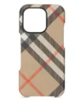 Burberry checkered iPhone 16 Pro case - Neutrals