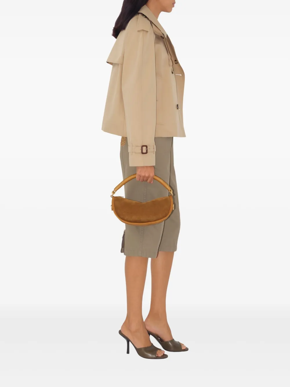 BURBERRY B CLIP SHOULDER BAG