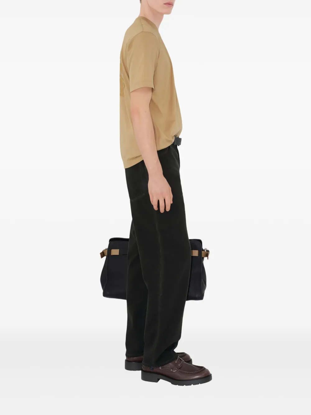 Burberry Katoenen T-shirt met EKD-patch Beige