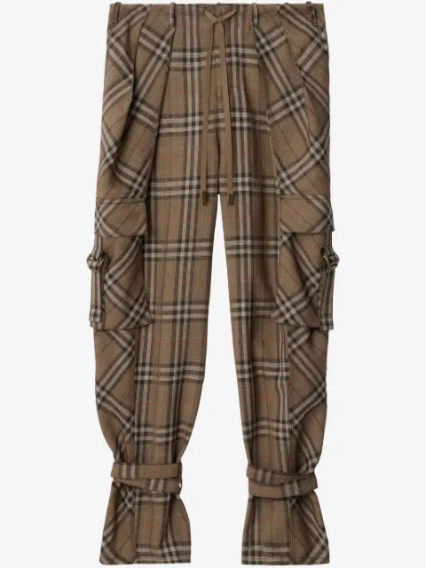 Burberry pantalones con cordón en la pretina