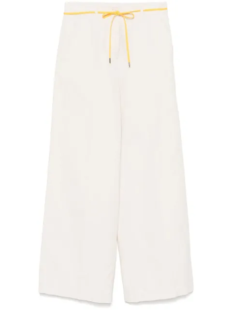 ASPESI pantalones con cinturón en contraste