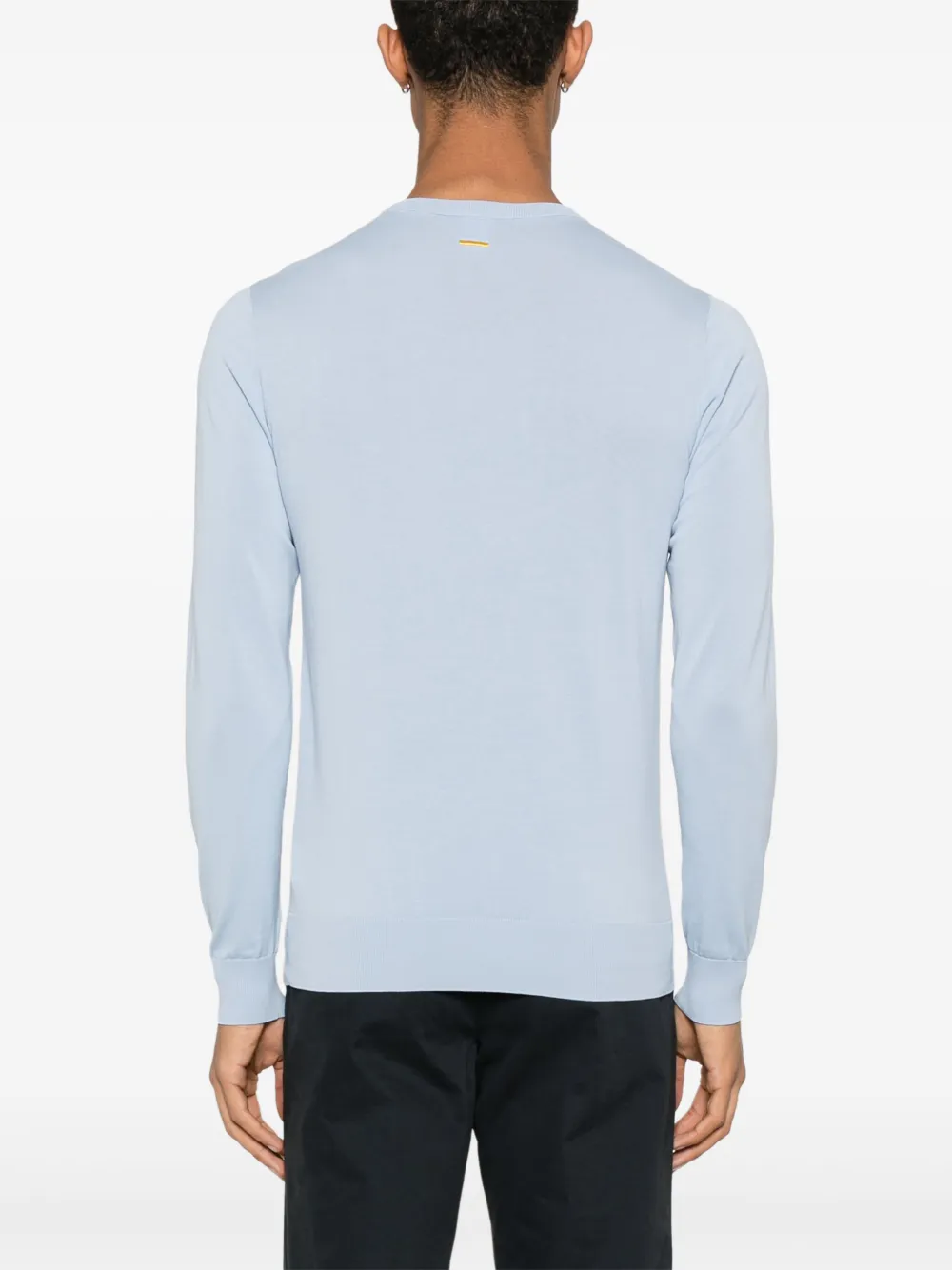 Shop Aspesi Cotton Sweater In Blue