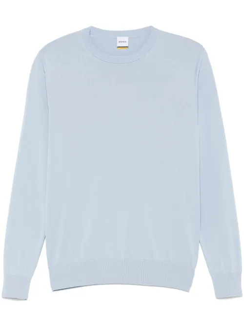 ASPESI pull en coton - Bleu - ASPESI - Modalova
