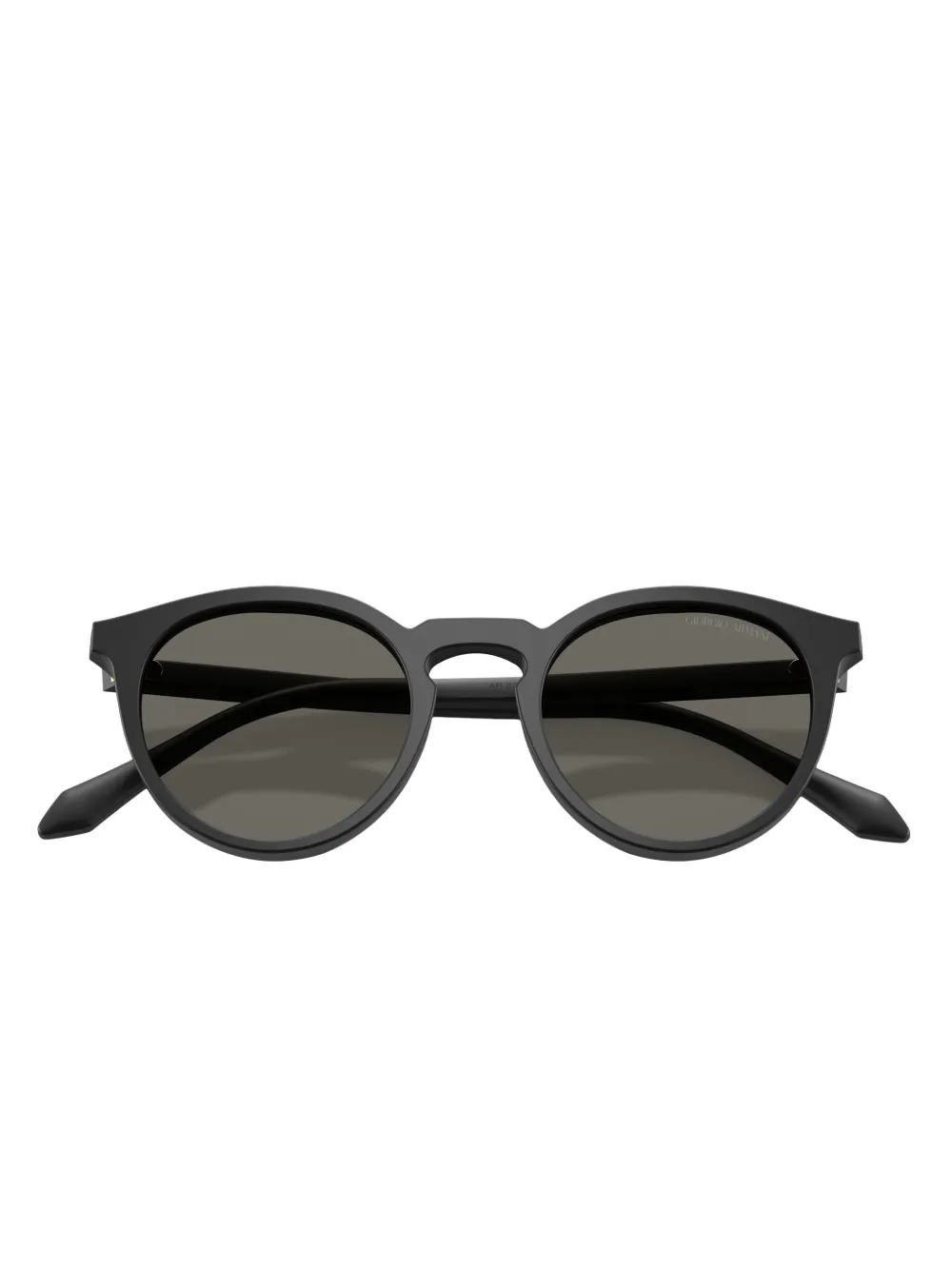 Giorgio Armani Zonnebril met rond montuur Zwart