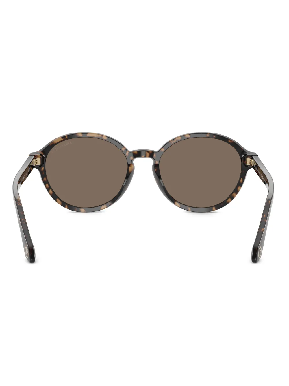 Giorgio Armani Zonnebril met rond montuur Bruin