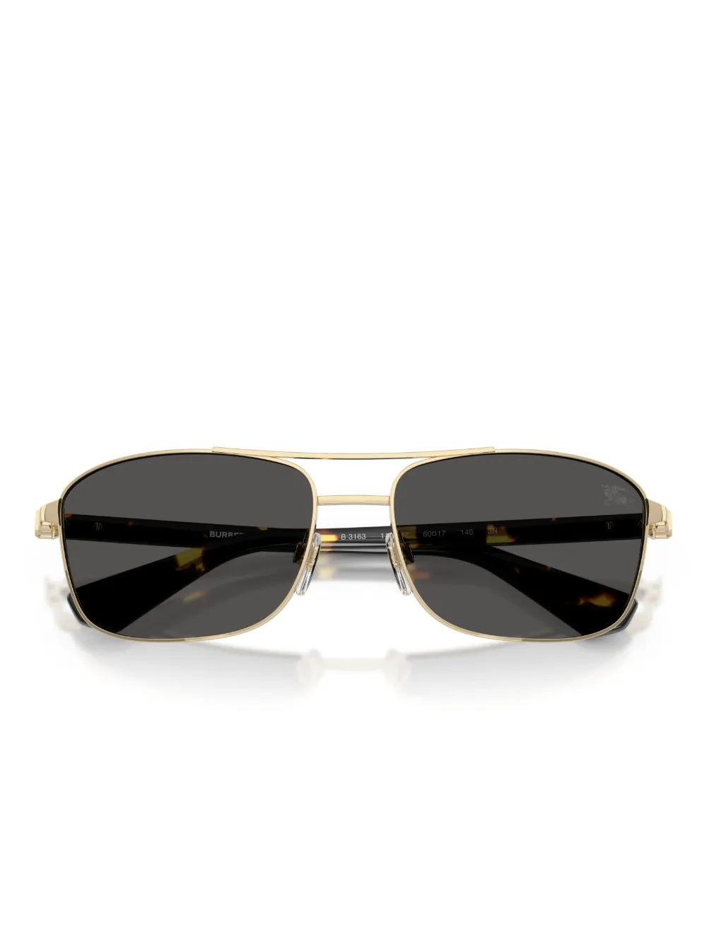 Burberry Eyewear Zonnebril met rechthoekig montuur Goud