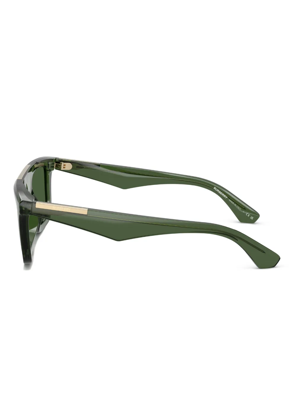 Burberry Eyewear Zonnebril met rechthoekig montuur Groen