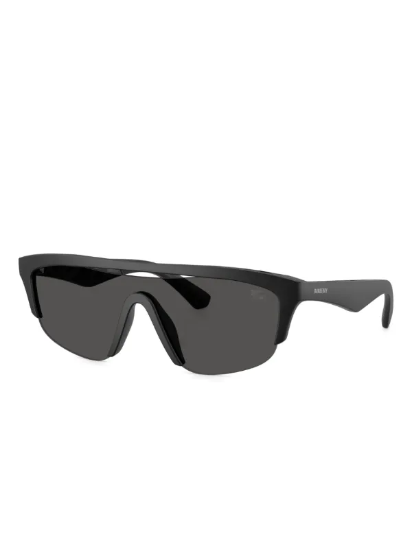 Burberry Shield Sunglasses — Black Burberry Matte Black Shield Sunglasses Burberry | TLC US main image 4
