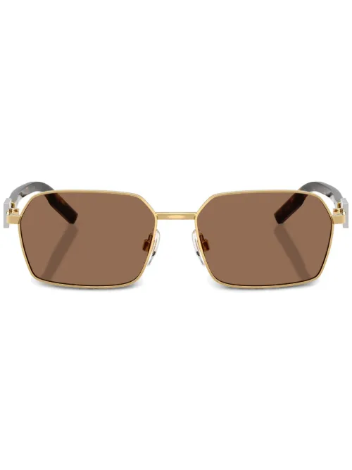 Lunettes de soleil à plaque logo - Dolce & Gabbana Eyewear - Modalova