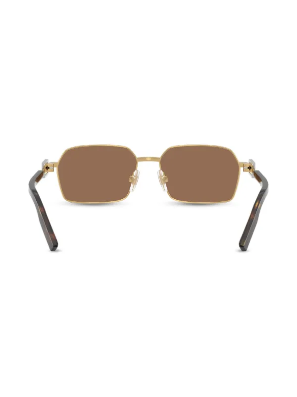 Dolce & Gabbana Eyewear ロゴプレート サングラス | ゴールドトーン