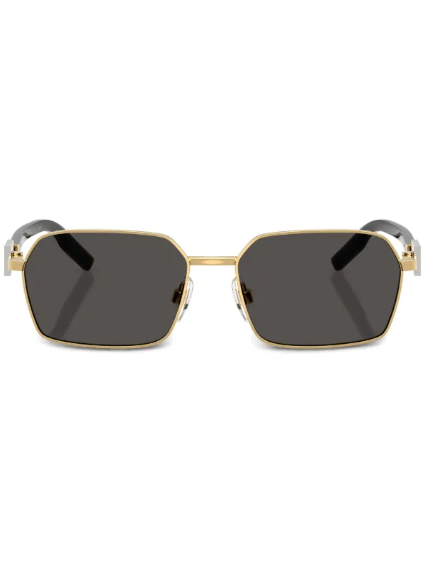 Dolce & Gabbana Eyewear ロゴプレート サングラス | ゴールドトーン