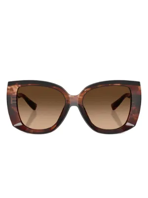 Dolce & Gabbana Eyewear トータスシェル オーバーサイズ サングラス