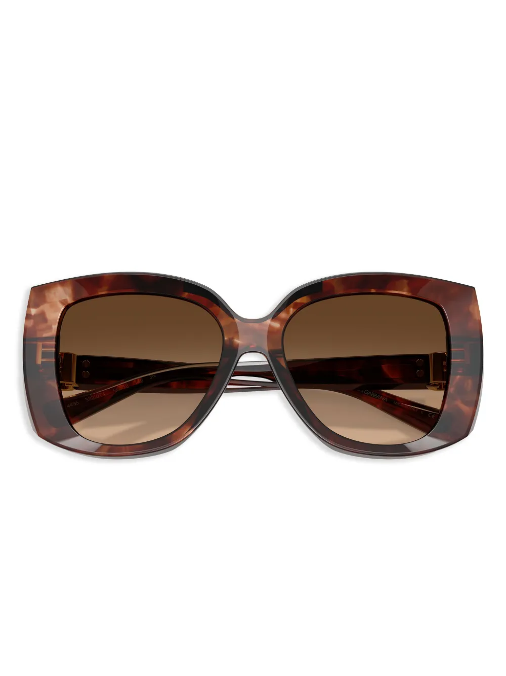 Dolce & Gabbana Eyewear Zonnebril met oversized montuur Rood