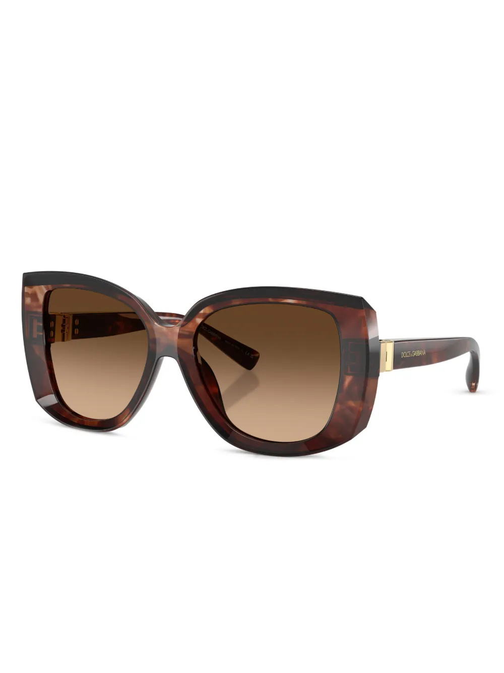 Dolce & Gabbana Eyewear Zonnebril met oversized montuur - Rood
