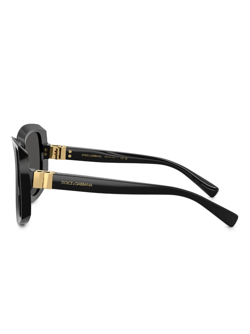 Dolce & Gabbana Eyewear Zonnebril met oversized montuur Zwart