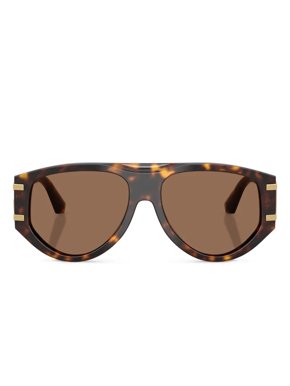 Dolce & Gabbana Eyewear Zonnebril met schildpadschild-design Bruin