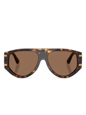 Dolce & Gabbana Eyewear トータスシェル スクエアサングラス