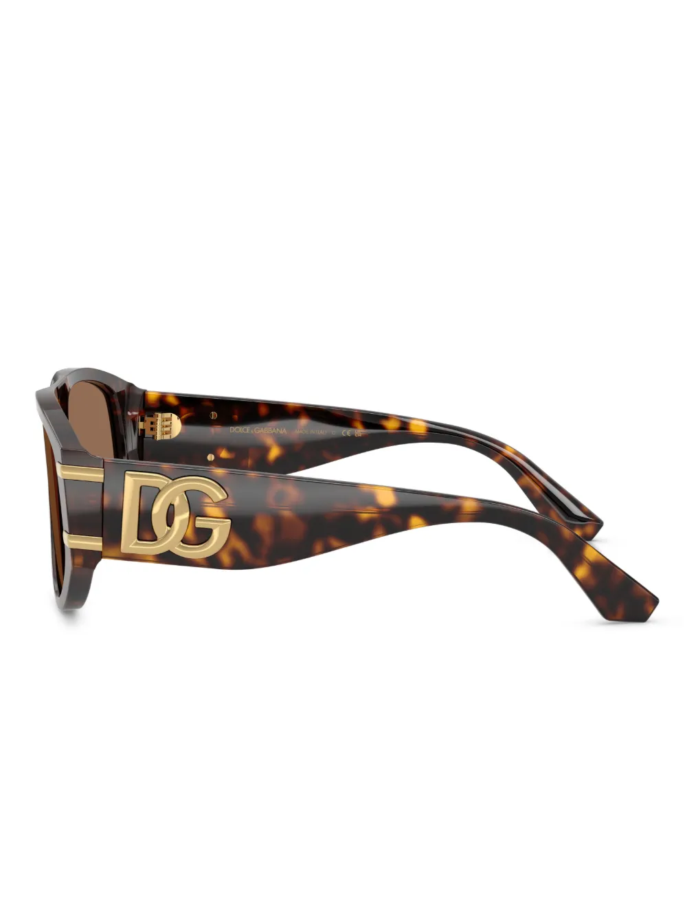 Dolce & Gabbana Eyewear Zonnebril met schildpadschild-design Bruin