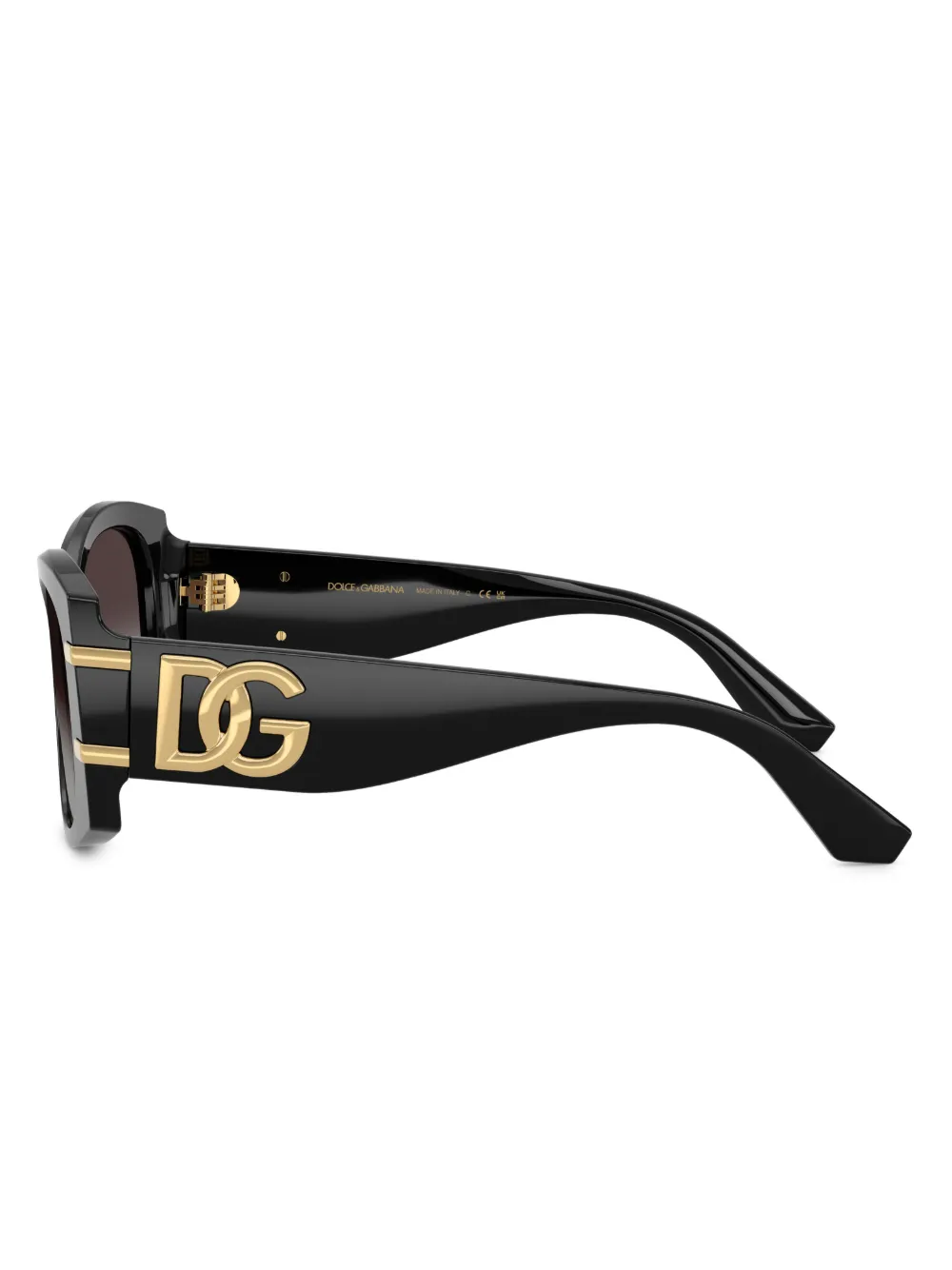 Dolce & Gabbana Eyewear Zonnebril met geometrisch montuur Zwart