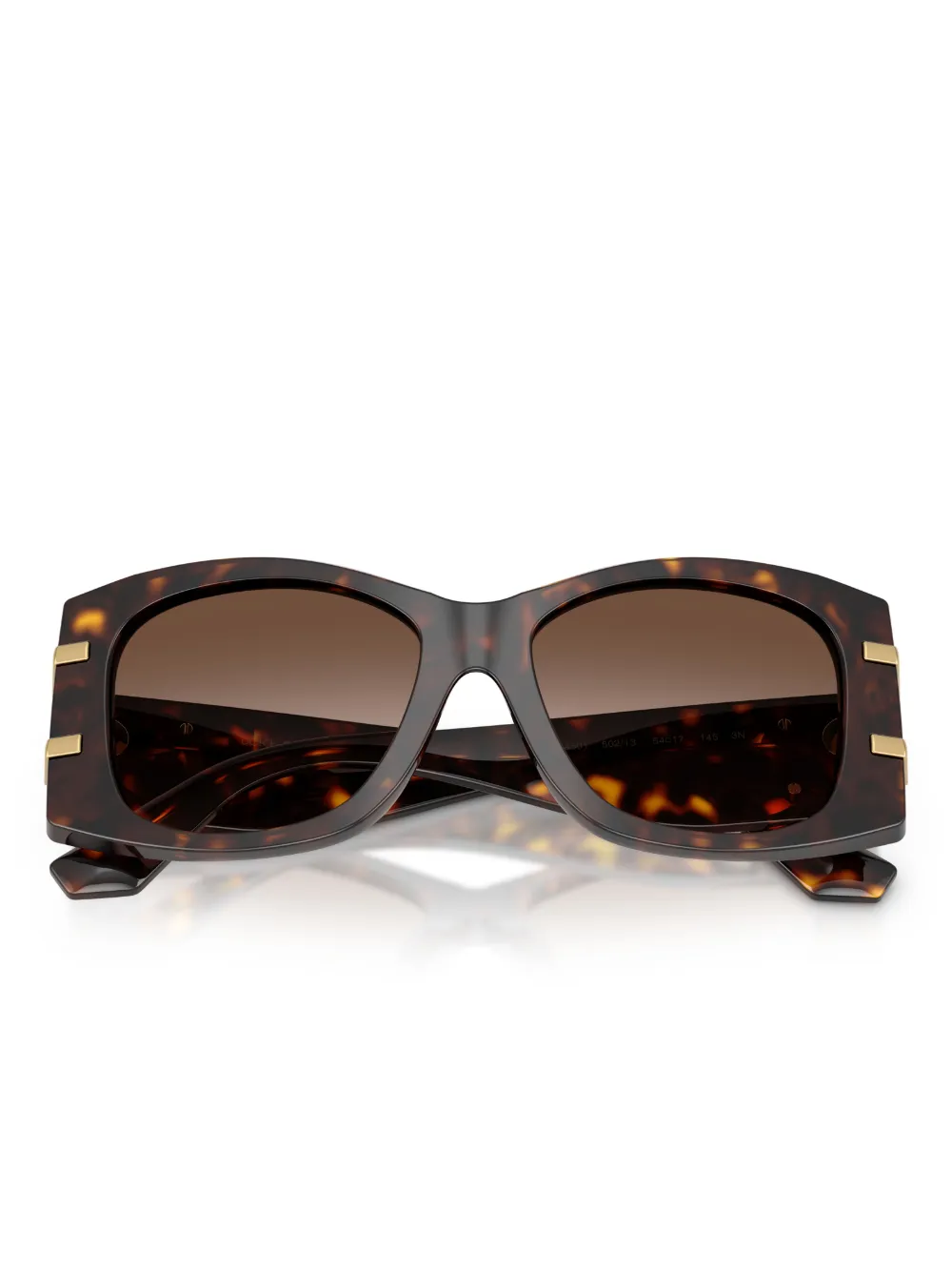 Dolce & Gabbana Eyewear Zonnebril met geometrisch montuur Bruin