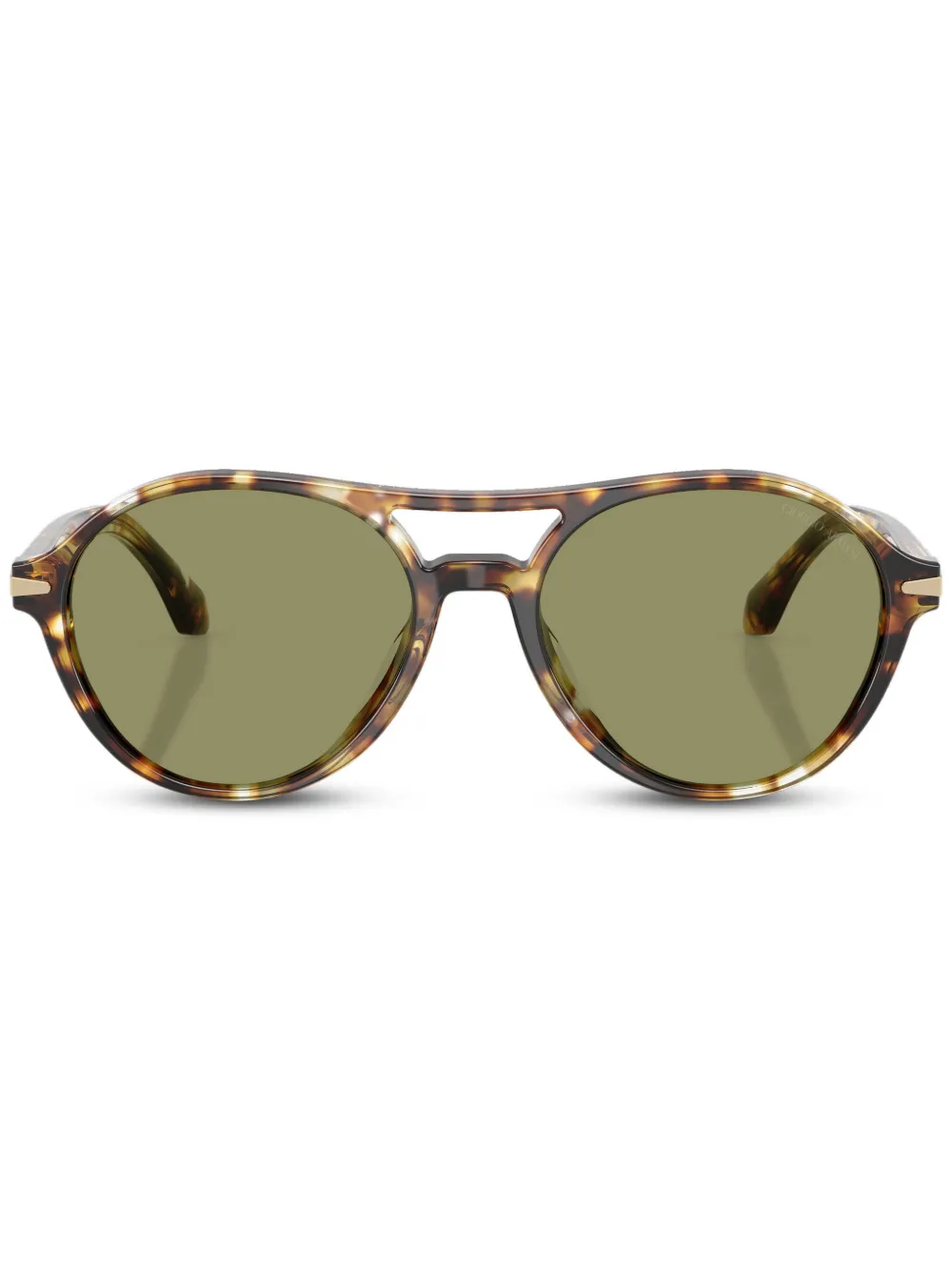 Giorgio Armani round-frame sunglasses | Brown | Image 1