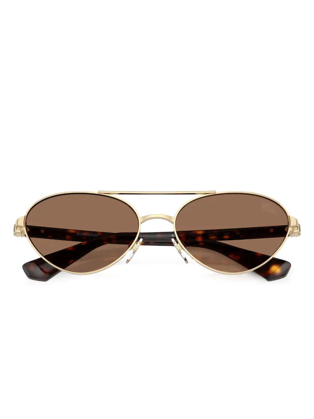 Burberry Eyewear Zonnebril met piloten montuur Goud
