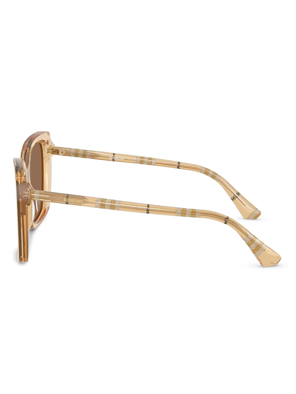 Burberry Eyewear Zonnebril met vierkant montuur Beige