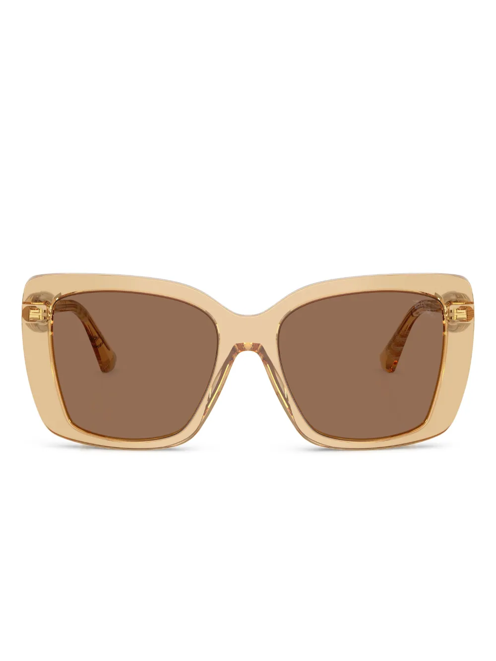 Burberry Eyewear Zonnebril met vierkant montuur Beige