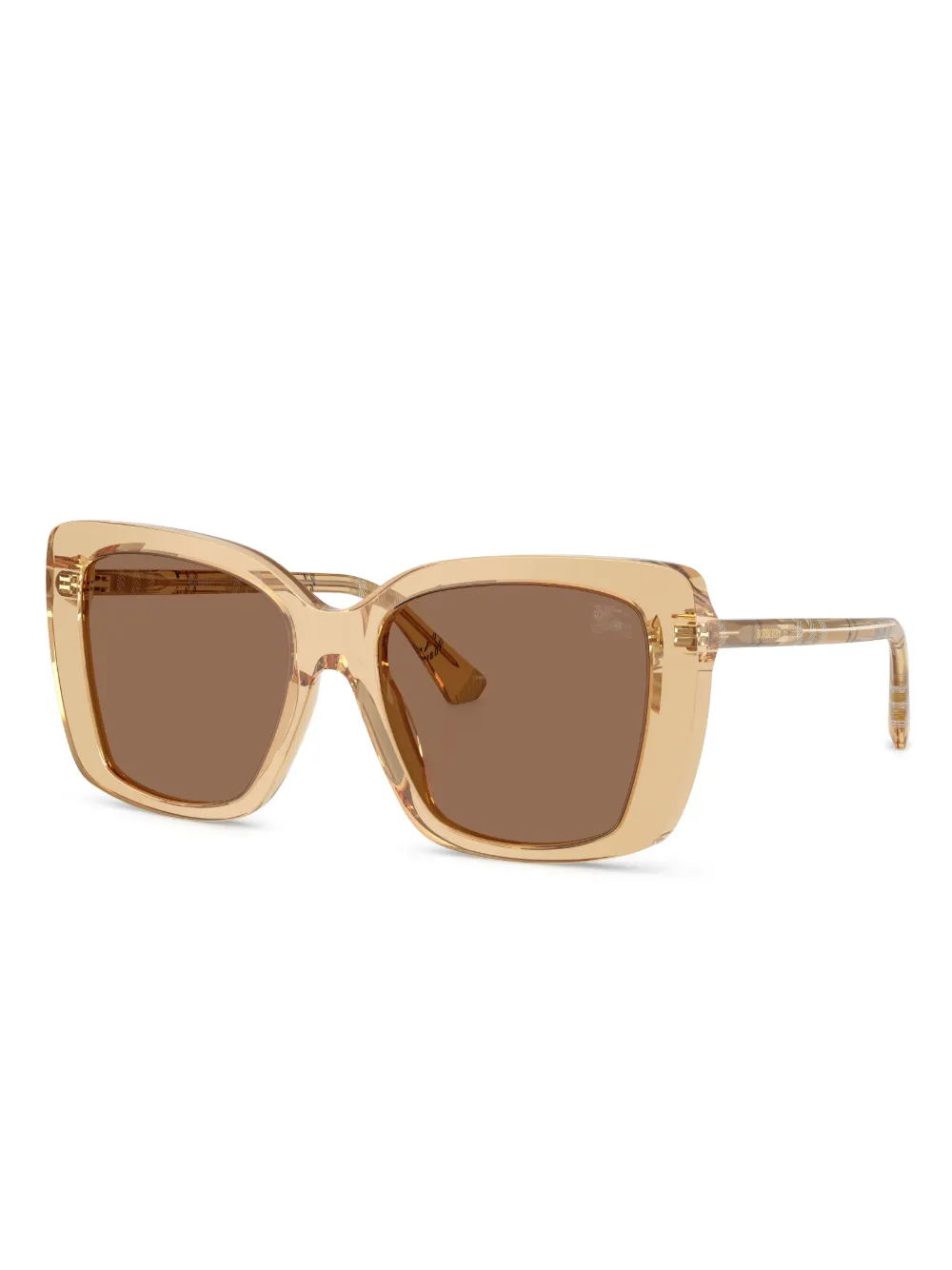 Burberry Eyewear Zonnebril met vierkant montuur Beige