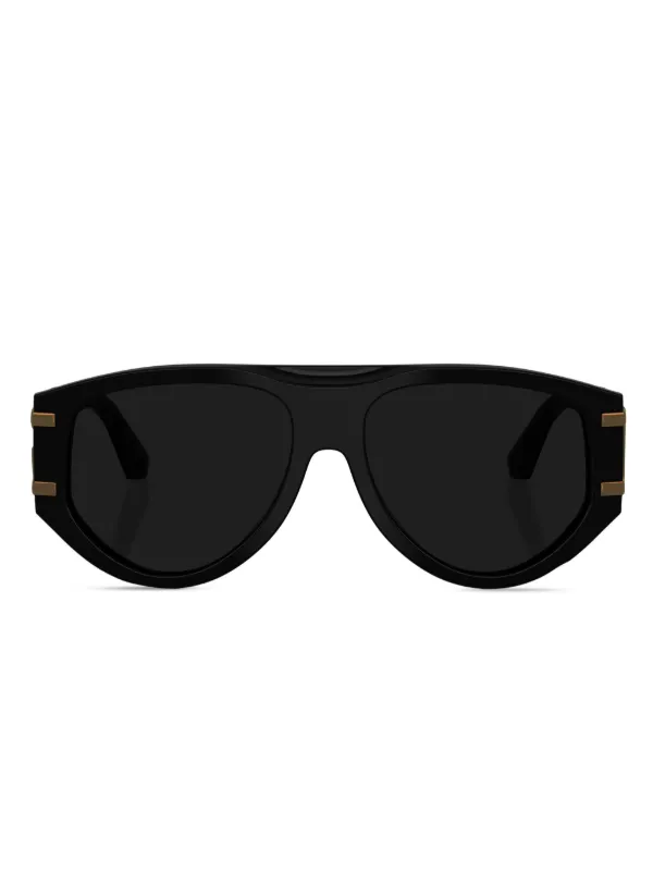 【美品】DOLCE&GABBANA　DGロゴ サングラス　ブラック Dolce & Gabbana Eyewear DGロゴ サングラス | ブラック | FARFETCH JP
