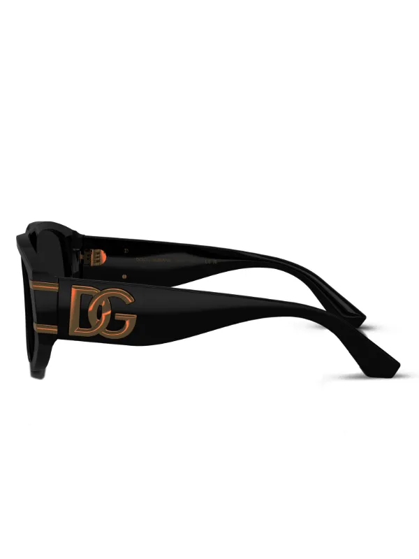 Dolce & Gabbana Eyewear DGロゴ サングラス | ブラック | FARFETCH JP