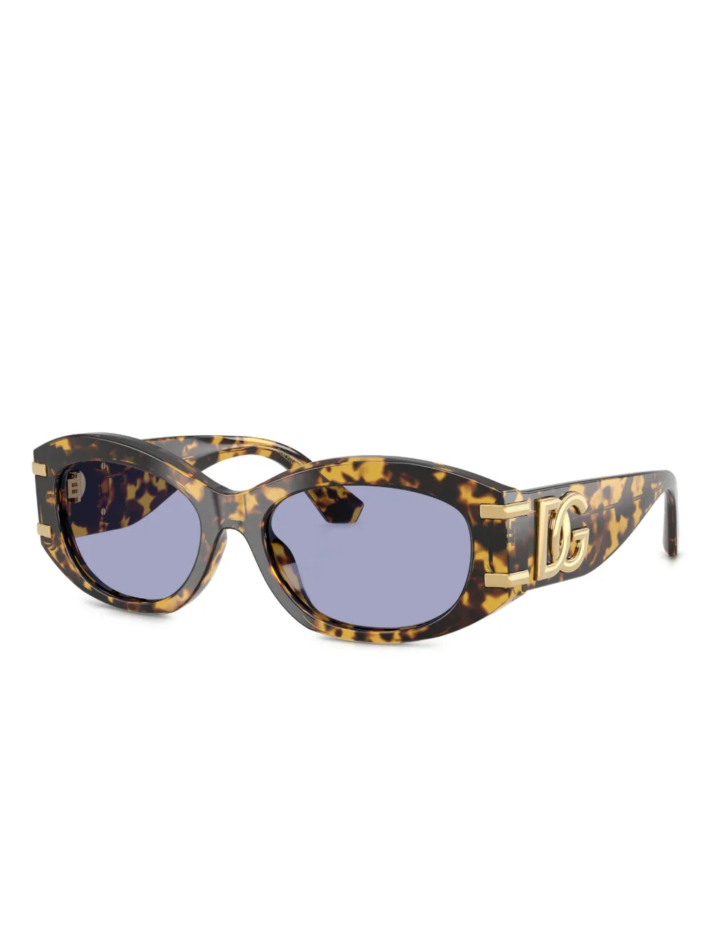 Dolce & Gabbana Eyewear Zonnebril met DG logo - Geel