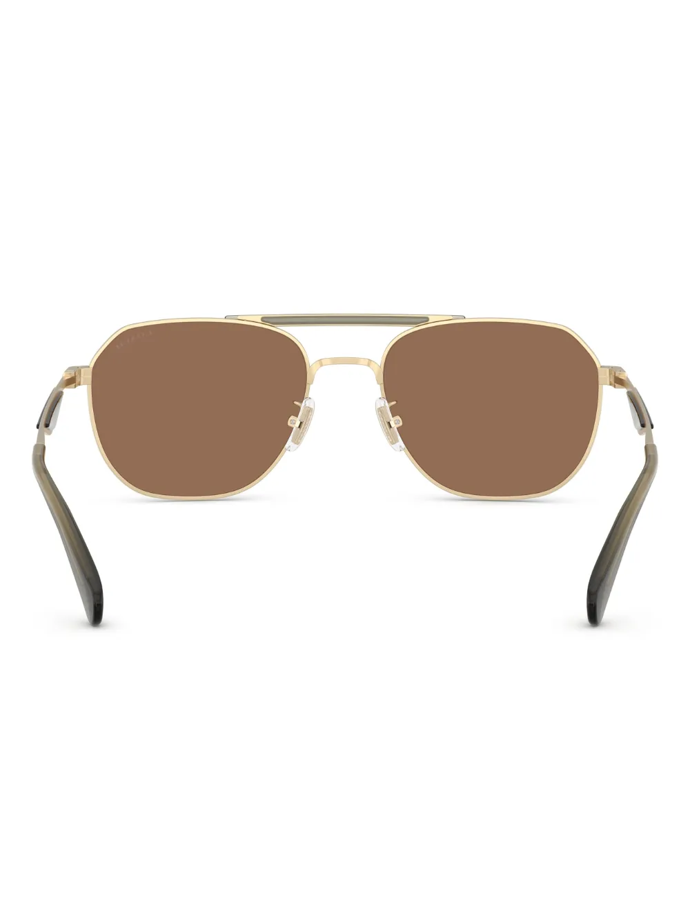 Shop Coach Pilot-frame Sunglasses In Brown