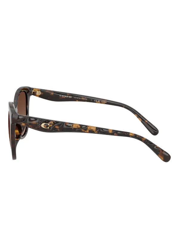 Coach logo-plaque Sunglasses | Brown | FARFETCH display picture 3