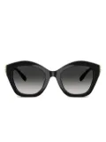 Coach logo-plaque sunglasses - Black