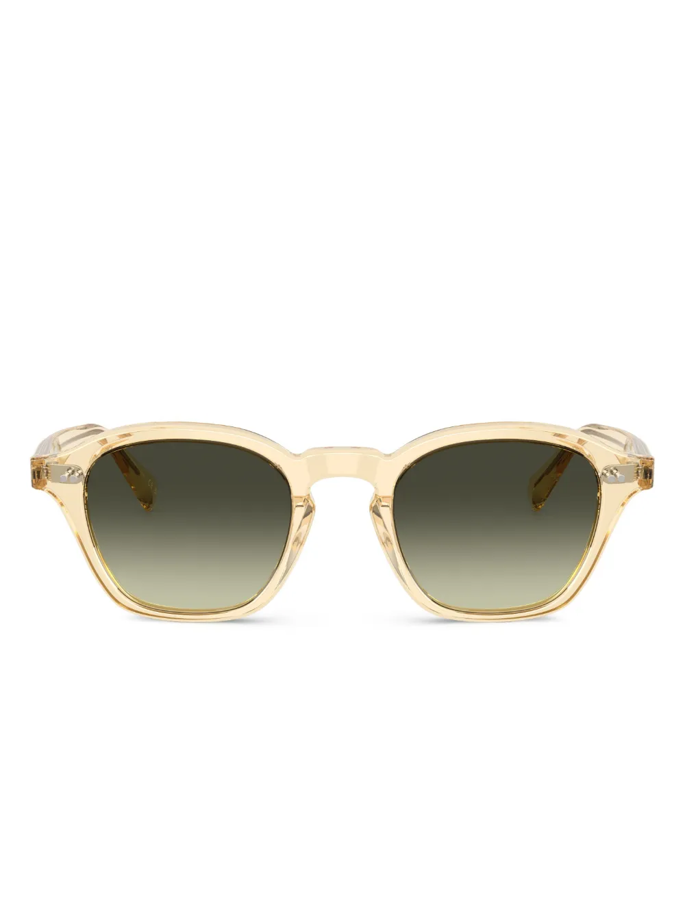 Oliver Peoples Zonnebril met lichtbruin montuur