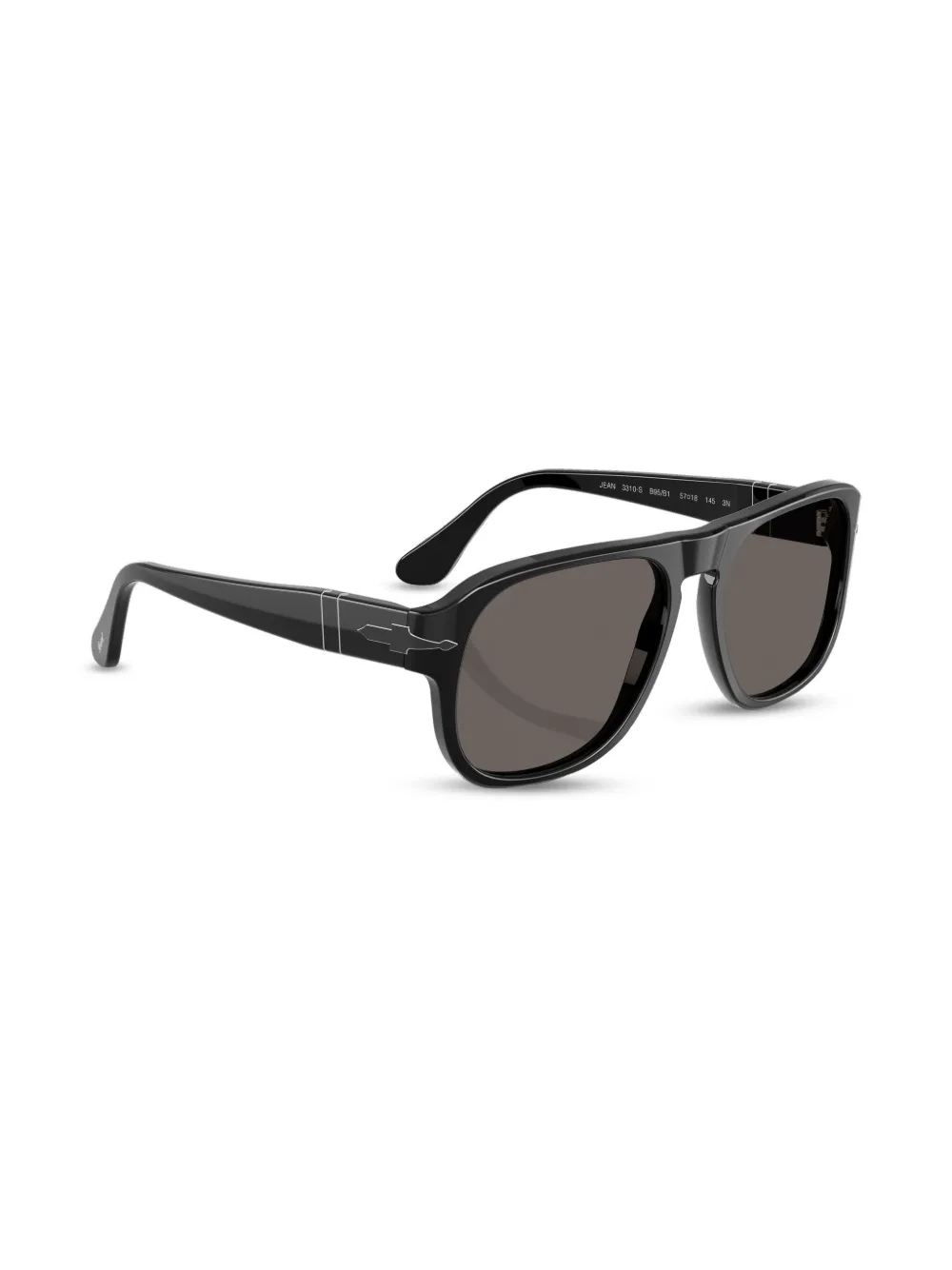 Persol Zonnebril met piloten montuur Zwart