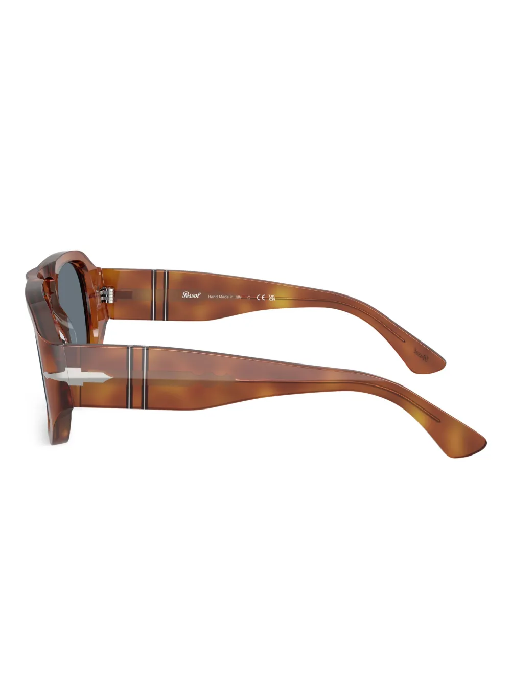 Persol Zonnebril met vierkant montuur Bruin