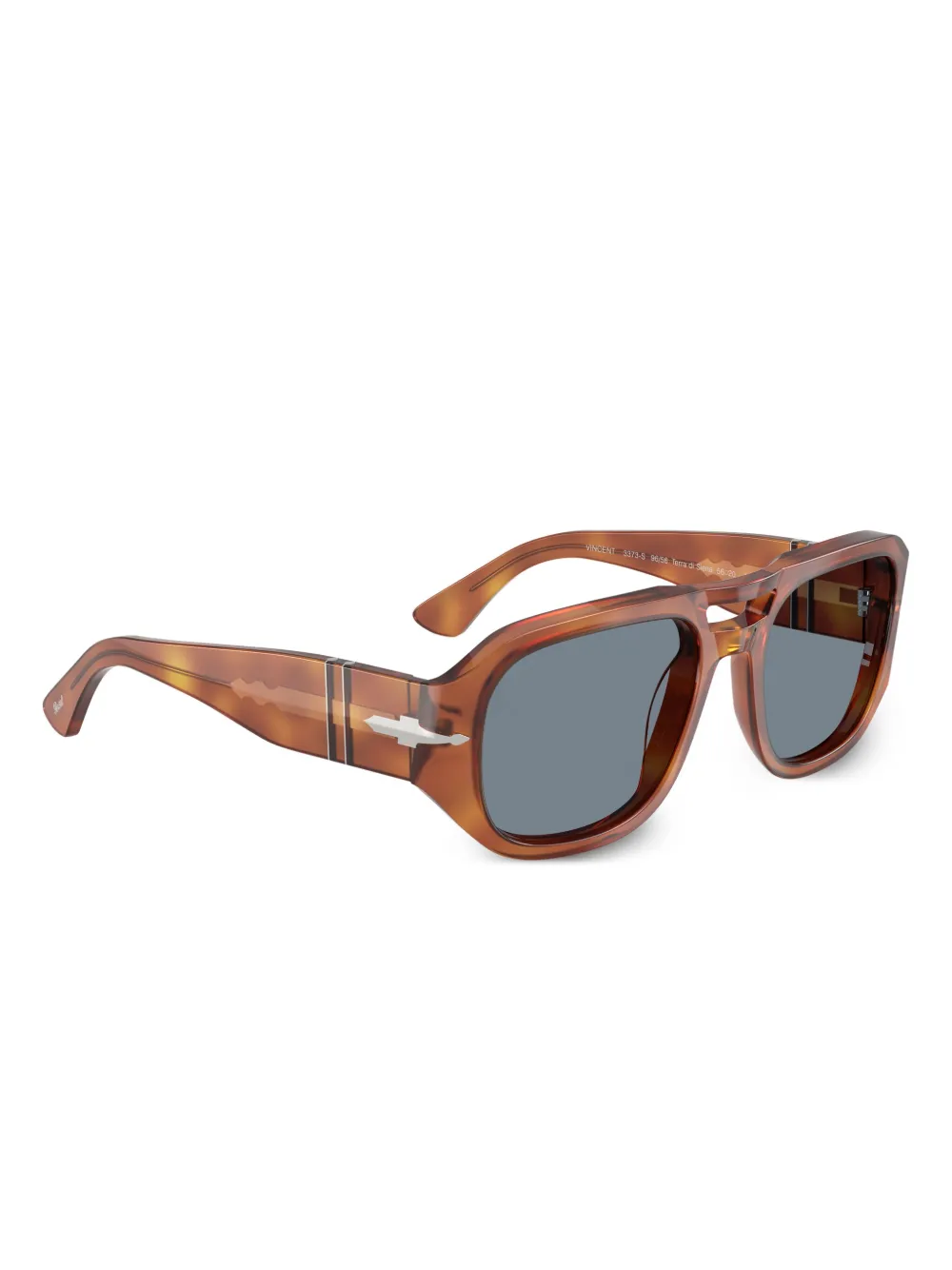 Persol Zonnebril met vierkant montuur Bruin