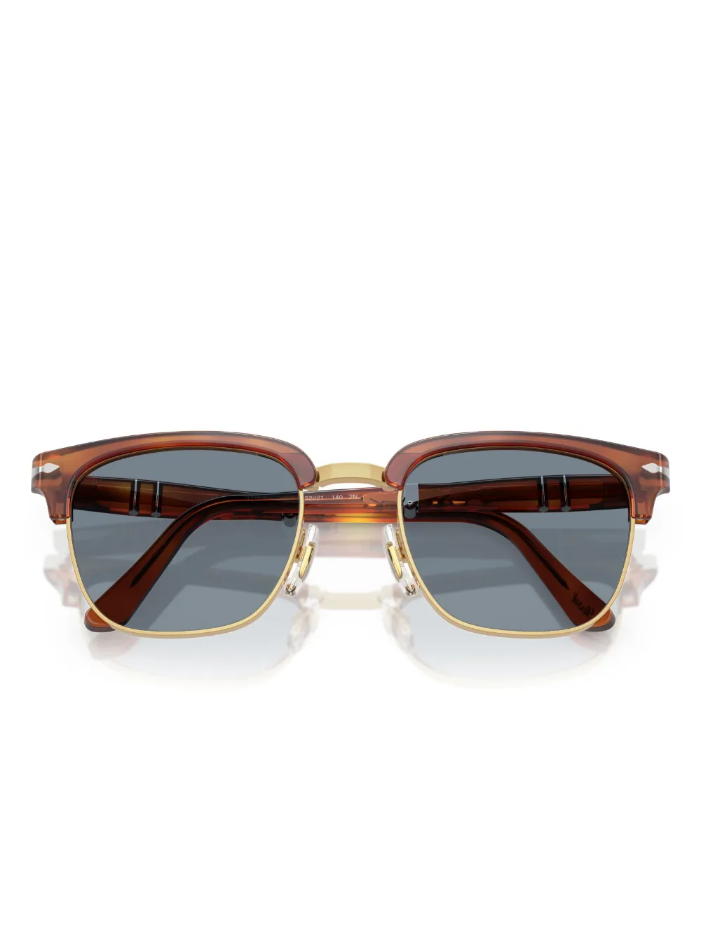 Persol Zonnebril met vierkant montuur Bruin